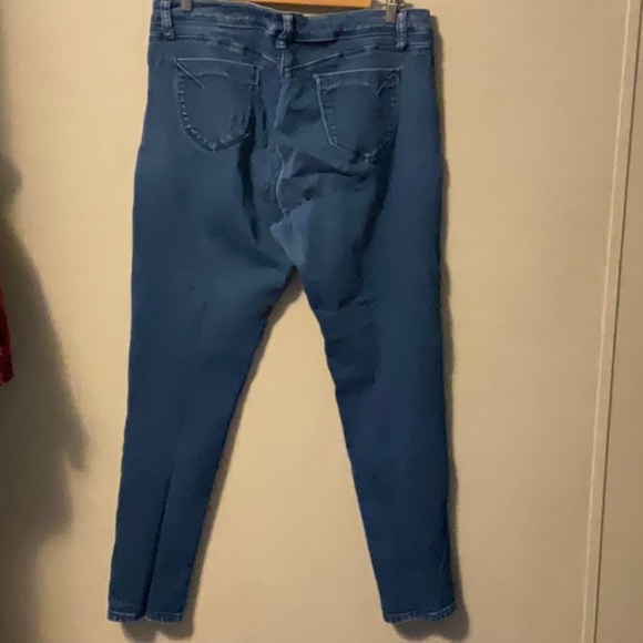 Signature Studio Dark Blue Skinny Jeans - Picture 2 of 8